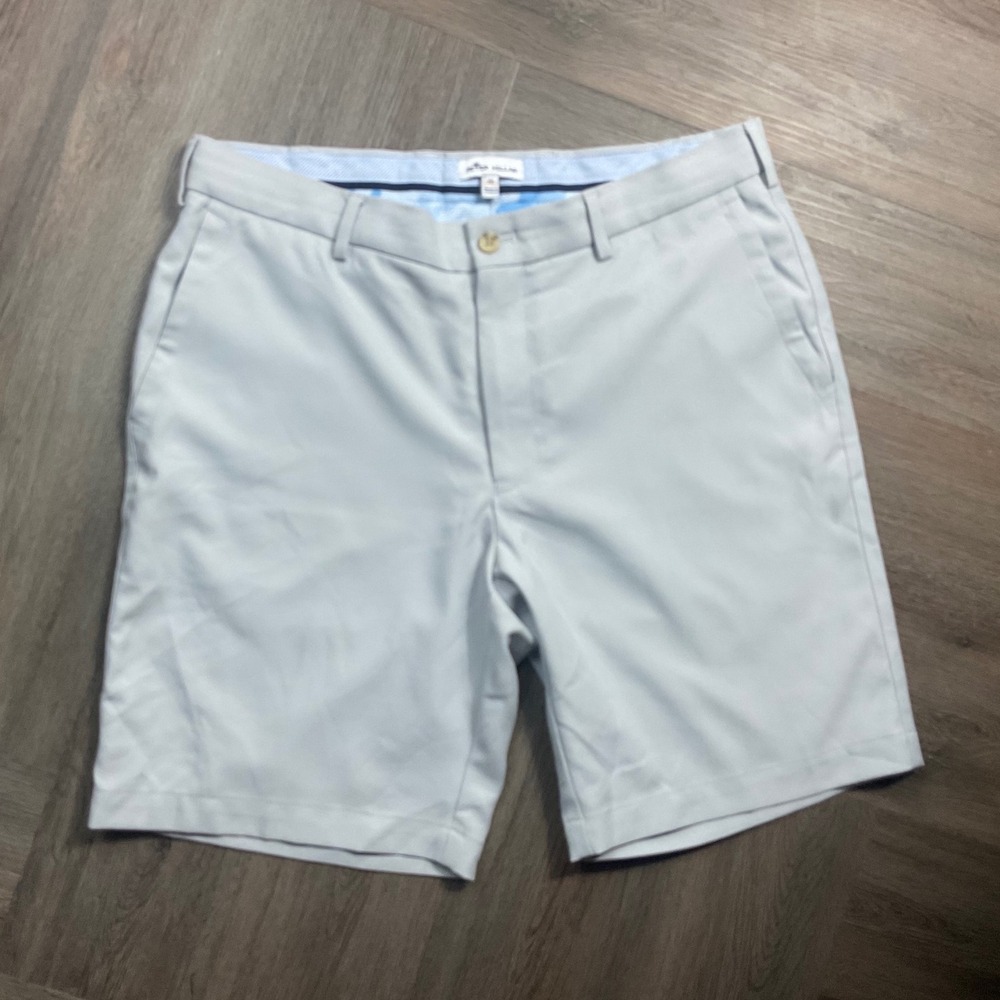 Peter Millar Shorts Mens 34 Light Blue Performance Golf Tennis Classic Polyester